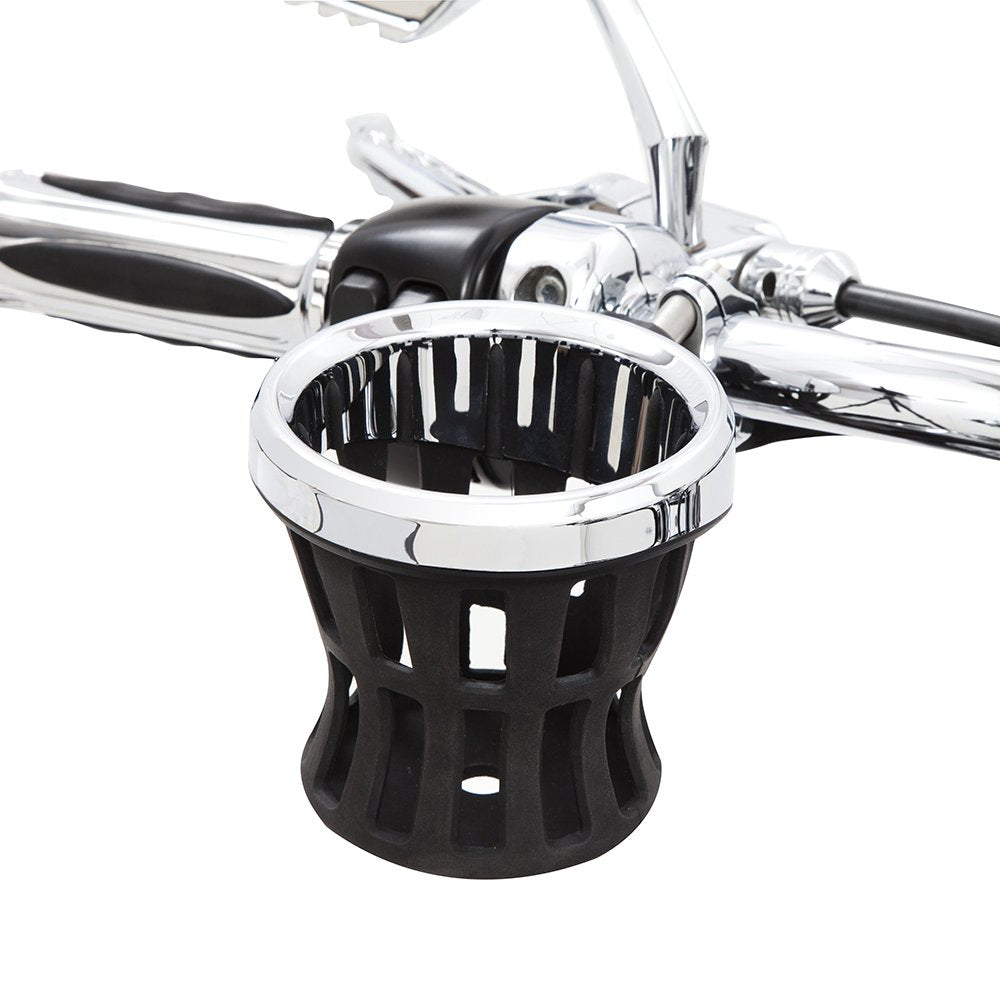 Ciro 50414 Drink Holder for 1.25" Handlebars (Chrome Mount)