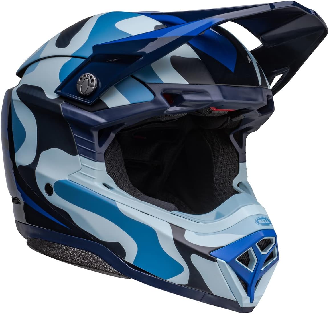 Bell Moto-10 Spherical MIPS Helmet (Ferrandis Mechant Matte/Gloss Dark Blue/Light Blue)