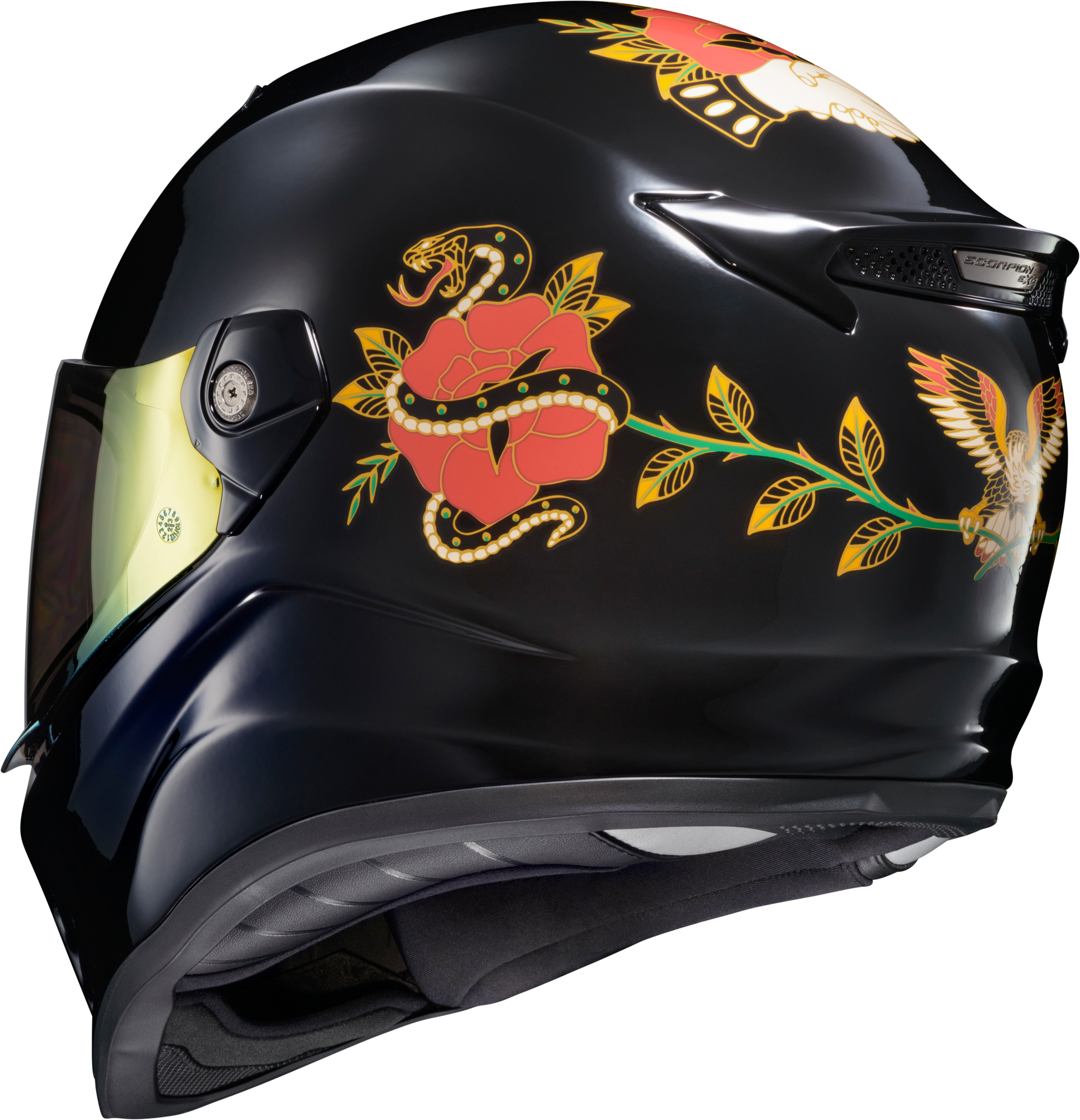 Covert Fx Full Face Helmet The Litas Gloss Black Sm