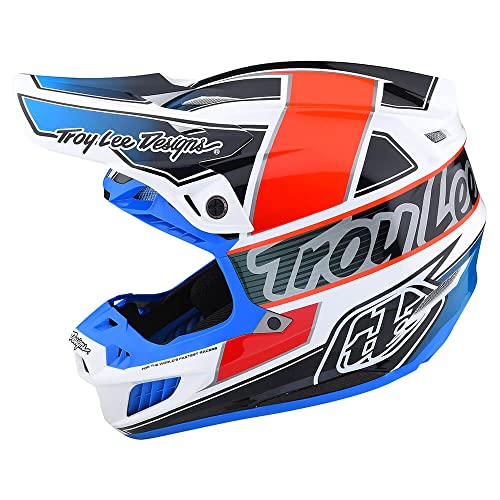 Troy Lee Designs SE5 Composite Team Adult Motocross Helmet W/MIPS  (Orange/Blue)