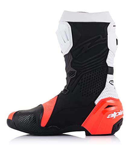 Alpinestars Supertech R Vented Boots (Black/Red/Fluo Yellow/White/Gray) Size 48