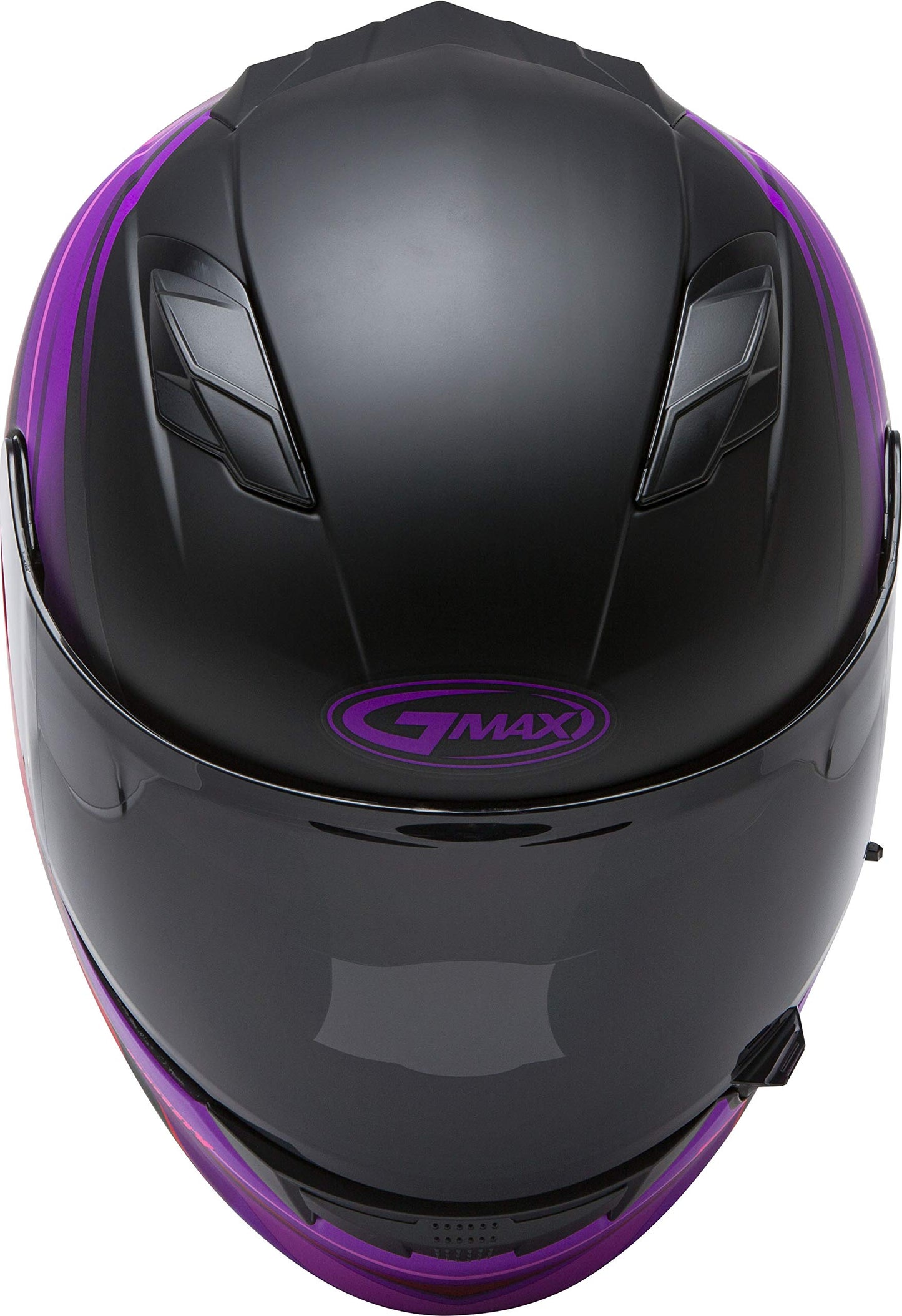 GMAX FF-98 Osmosis Motorcycle Helmet (Black/Purple/Red) - Large