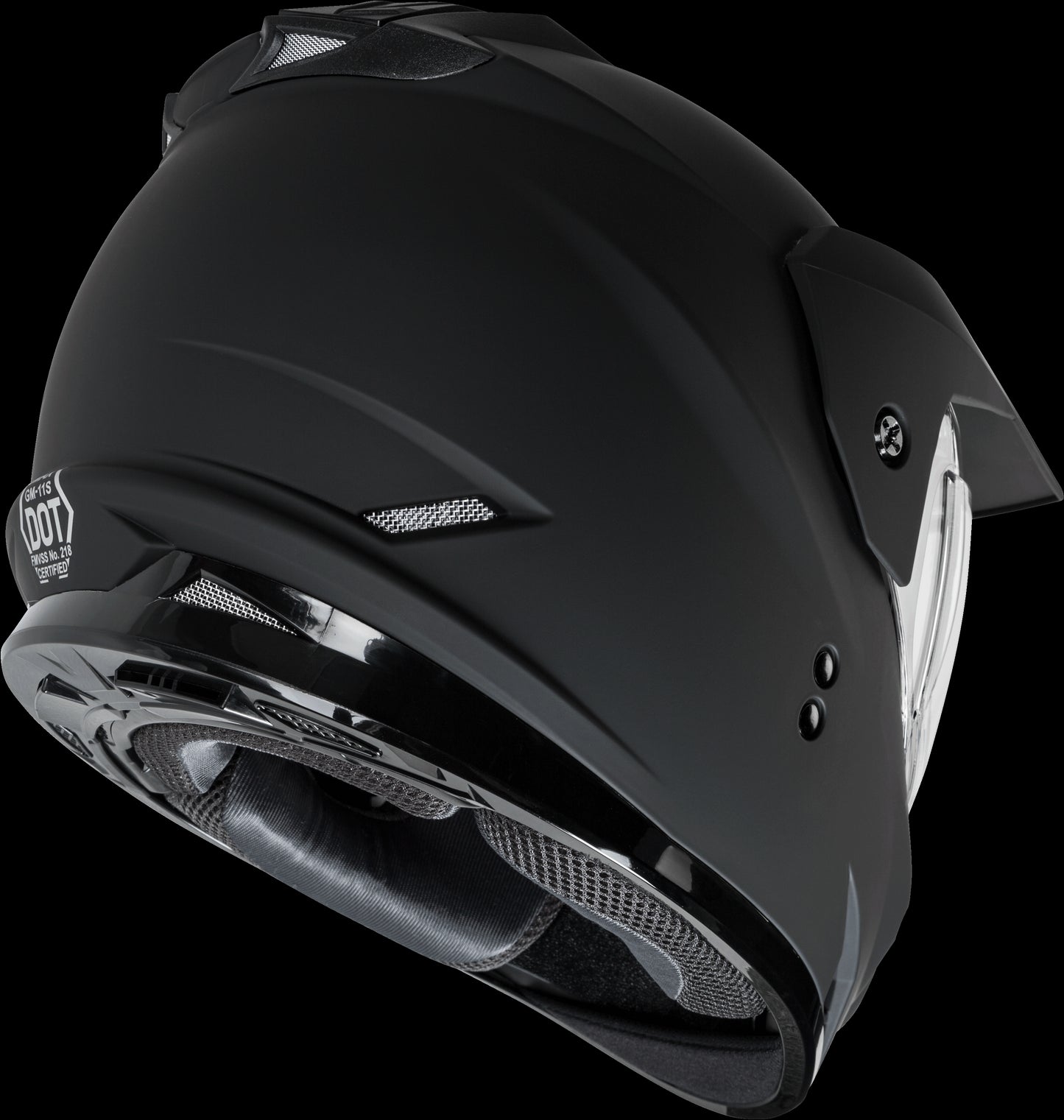 GMAX GM-11S Dual-Sport Snow Helmet (Matte Black)