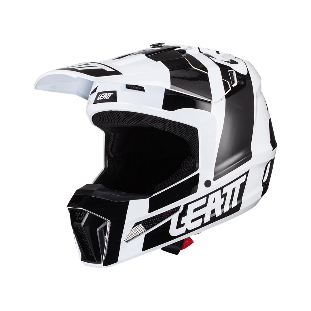 Leatt Helmet Moto 3.5 Jr V24 Black/White - Large 53-54cm