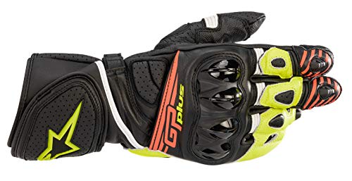 Alpinestars GP Plus R V2 Men's Motorcycle Gloves (Black/Yellow/Red) - XL