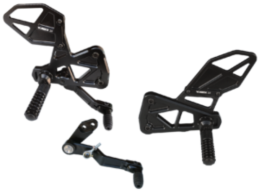 Vortex Racing Rearsets Replacement Rear- Black