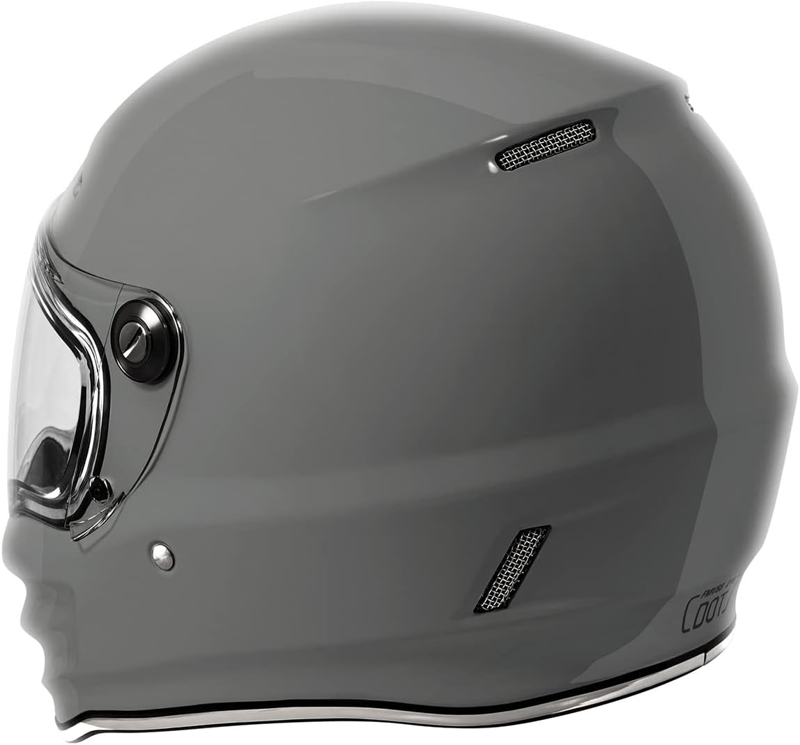 TORC T9 Retro Motorcycle Helmet (Gloss Grey)