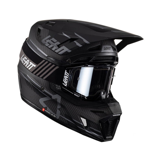 Leatt 9.5 V23 Adult Moto Helmet Kit  (Black) - Small