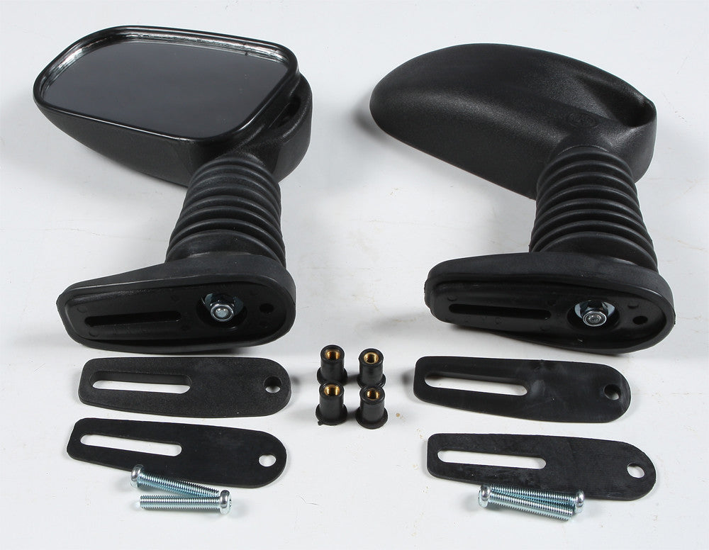 SPI Snowmobile Mirrors - Tall Double Pivot Style for Polaris