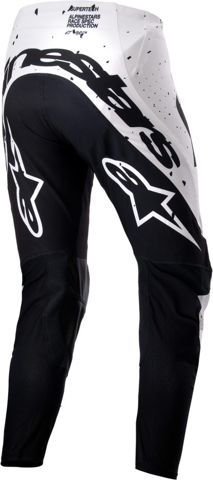 Alpinestars Men's Supertech Spek MX Pants (White/Black) Size 40