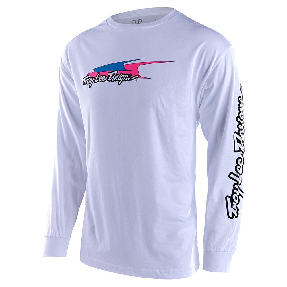 Troy Lee Designs 40th Anniversary Long Sleeve Tee Aero White, Small