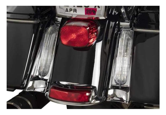 Ciro Filler Panel Lights for '14-newer Ultra and Road King (Chrome w/ Clear Lens) 40048