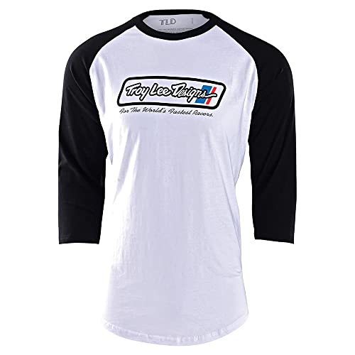 Troy Lee Designs 40th Anniversary Long Sleeve Raglan Go Faster White/Black, Small