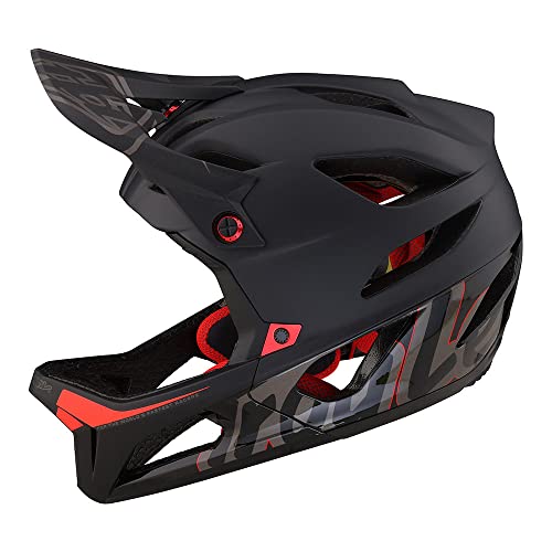 Troy Lee Designs Stage Adult Mountain Bike Downhill Enduro Helmet W/MIPS, Signature Black/Small