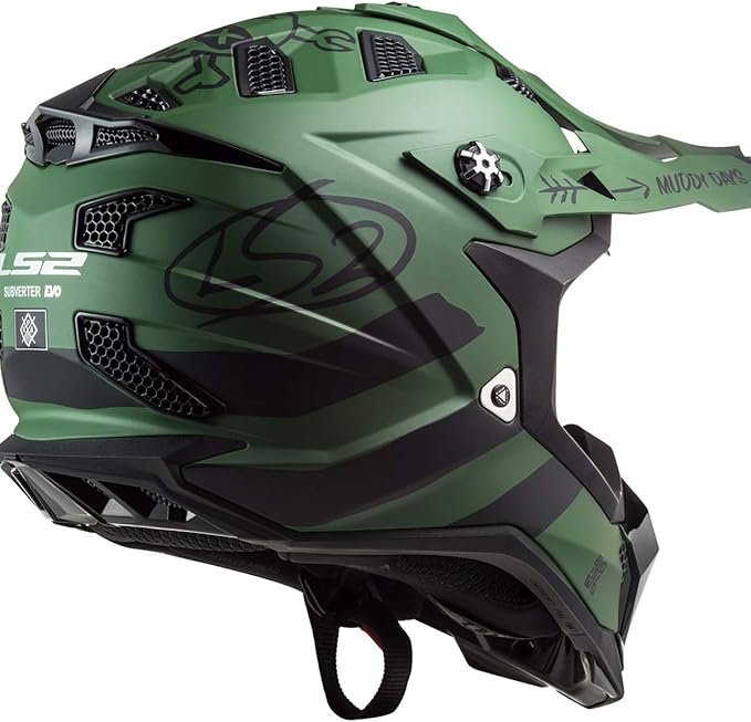 LS2 MX-Off Road Subverter Evo Cargo Helmet (Matte Military Green)