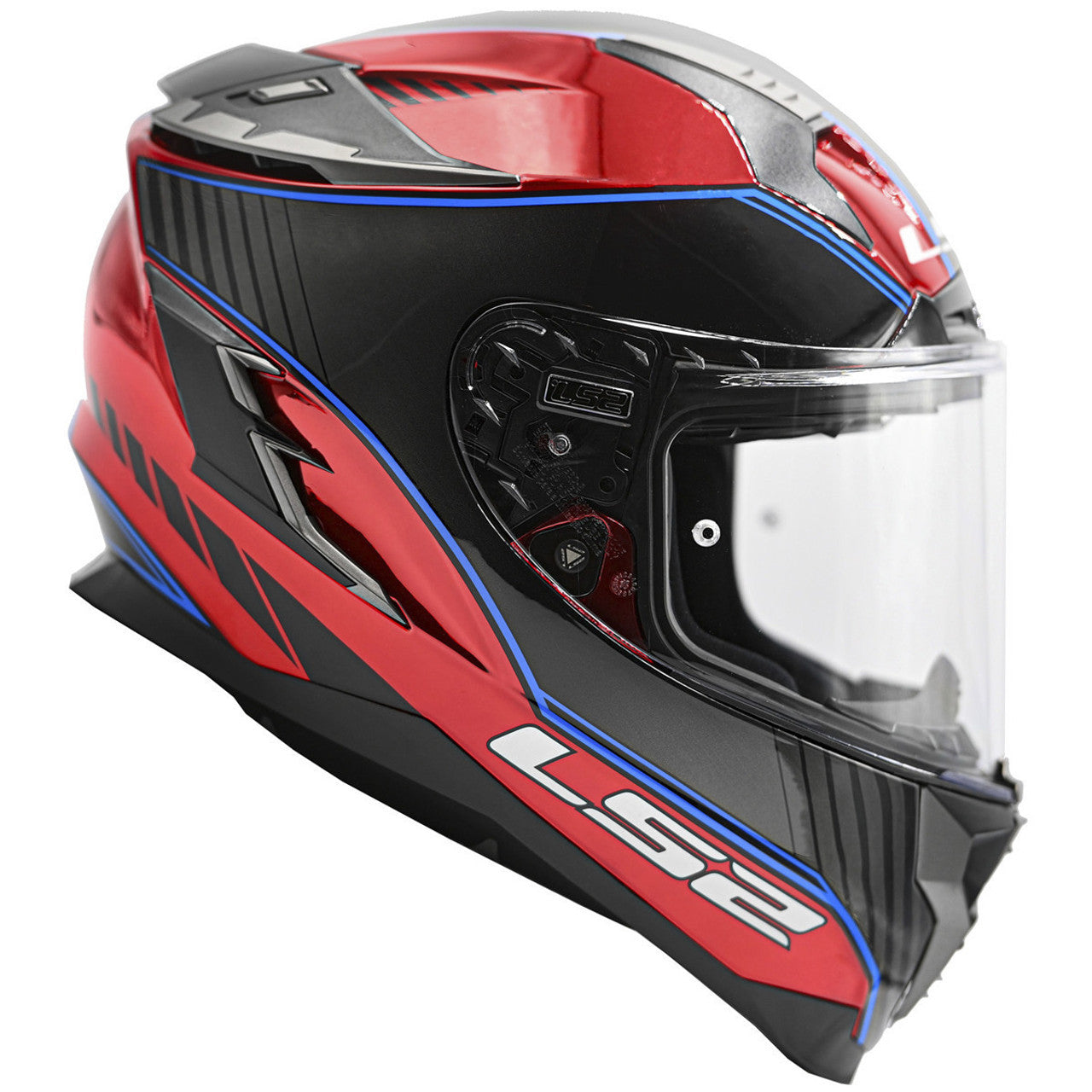 LS2 Challenger GT Boss Full Face Street Helmet (Gloss Red)