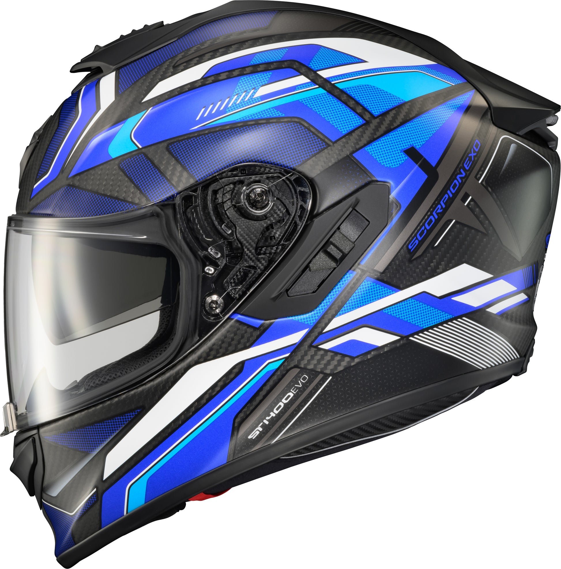 Exo St1400 Evo Carbon Helmet Hex Matte Blue Xl