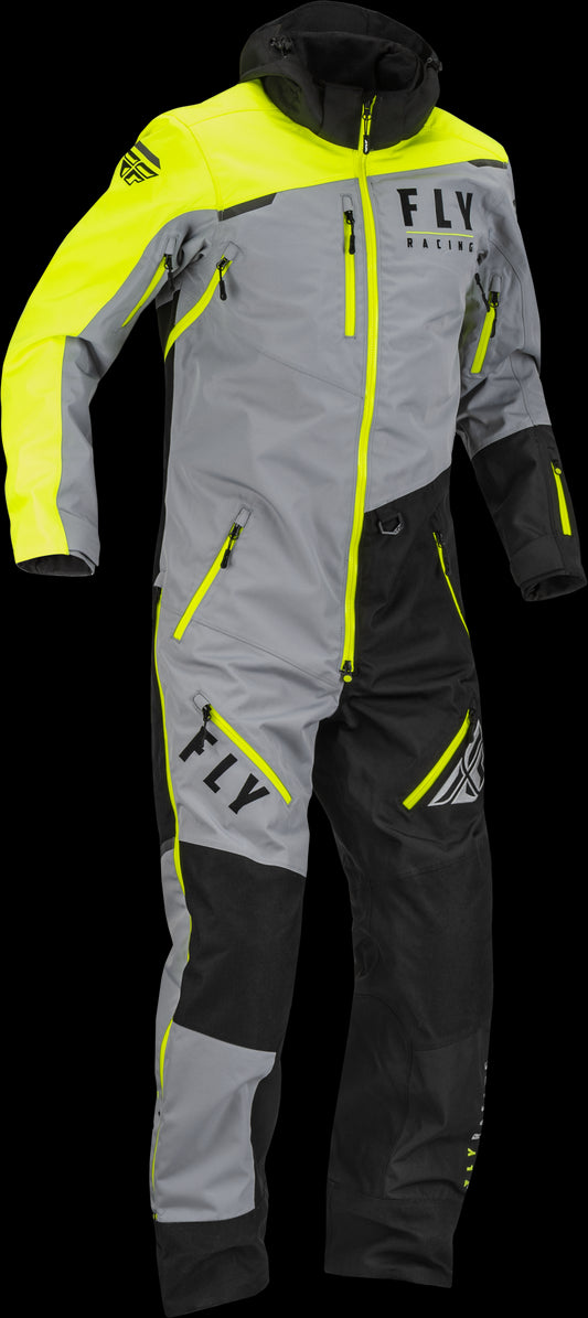 Fly Racing Cobalt Shell Monosuit (Black / Hi-Vis / Grey) - Small