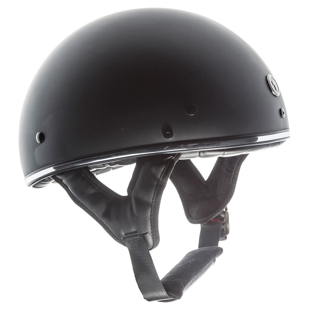 TORC T5 Fiberglass Motorcycle Helmet (Matte Black Chrome)