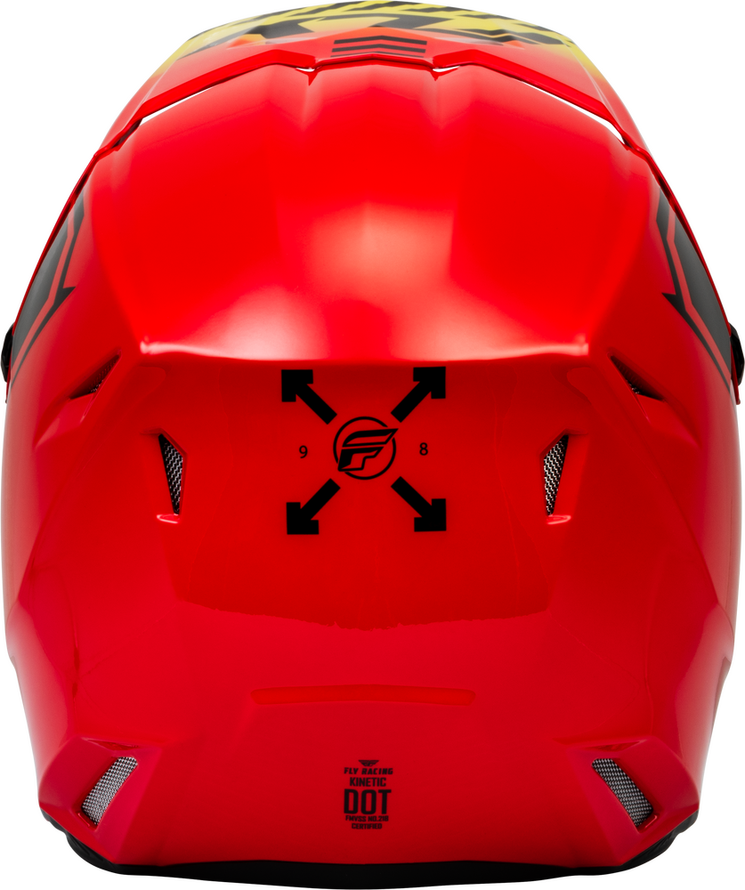 FLY Racing Adult Kinetic Menace Helmet (Red/Black/Yellow)