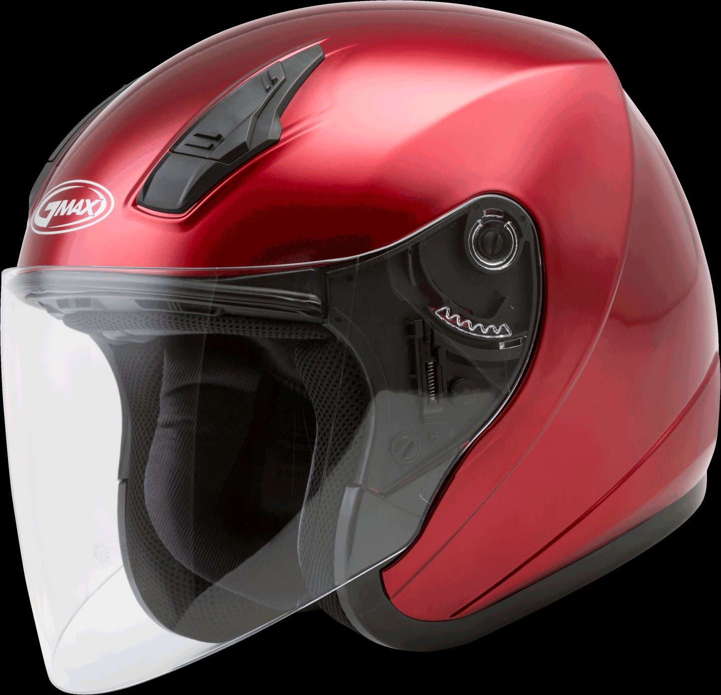 GMAX OF-17 Open-Face Motorcycle Helmet (Candy Red) - Small