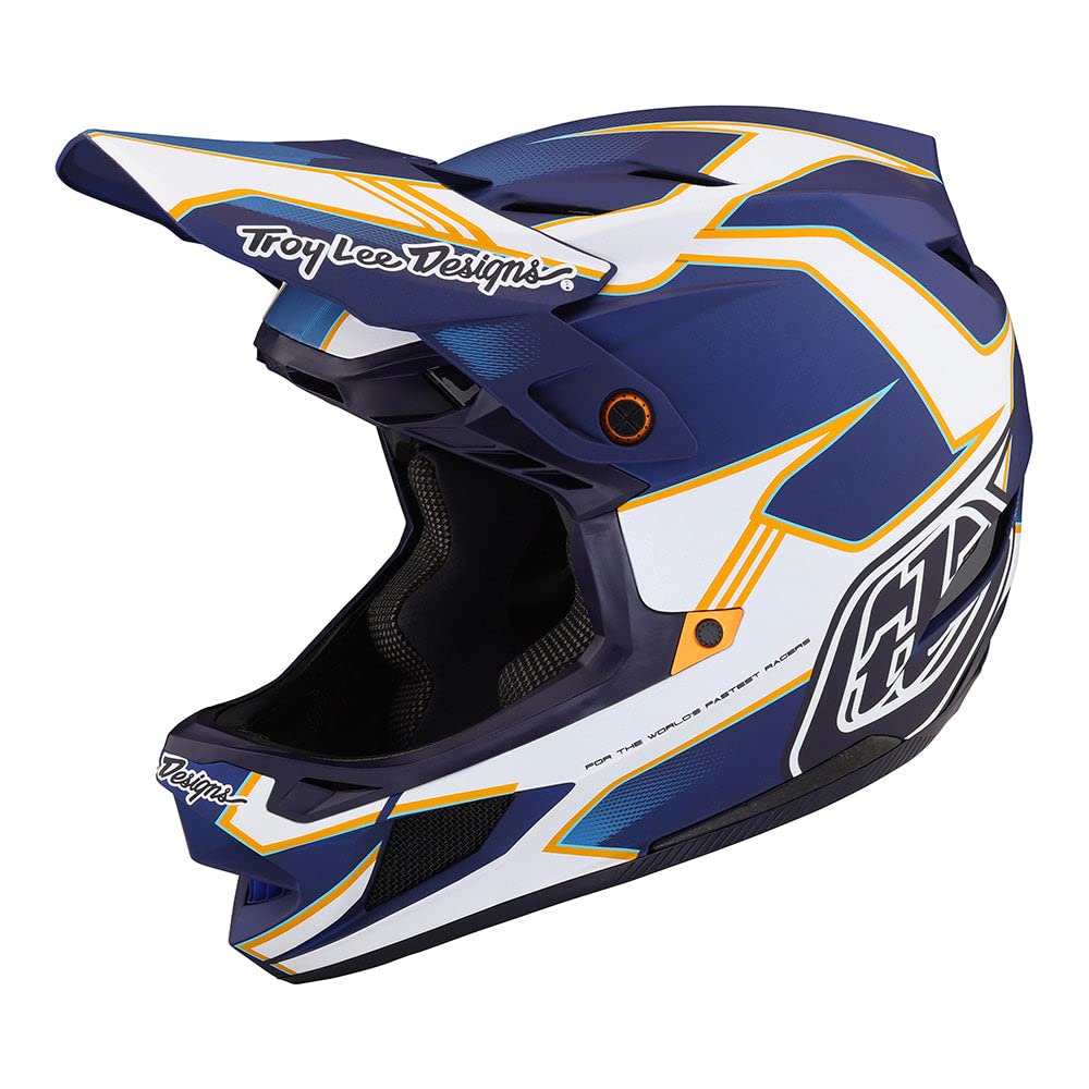 Troy Lee Designs D4 Composite Matrix Full Face Mountain Bike Helmet (Blue)