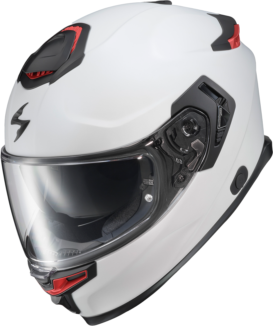 Scorpion EXO Eclipse Full Face Helmet Matte Pearl White ECL-0052 XS