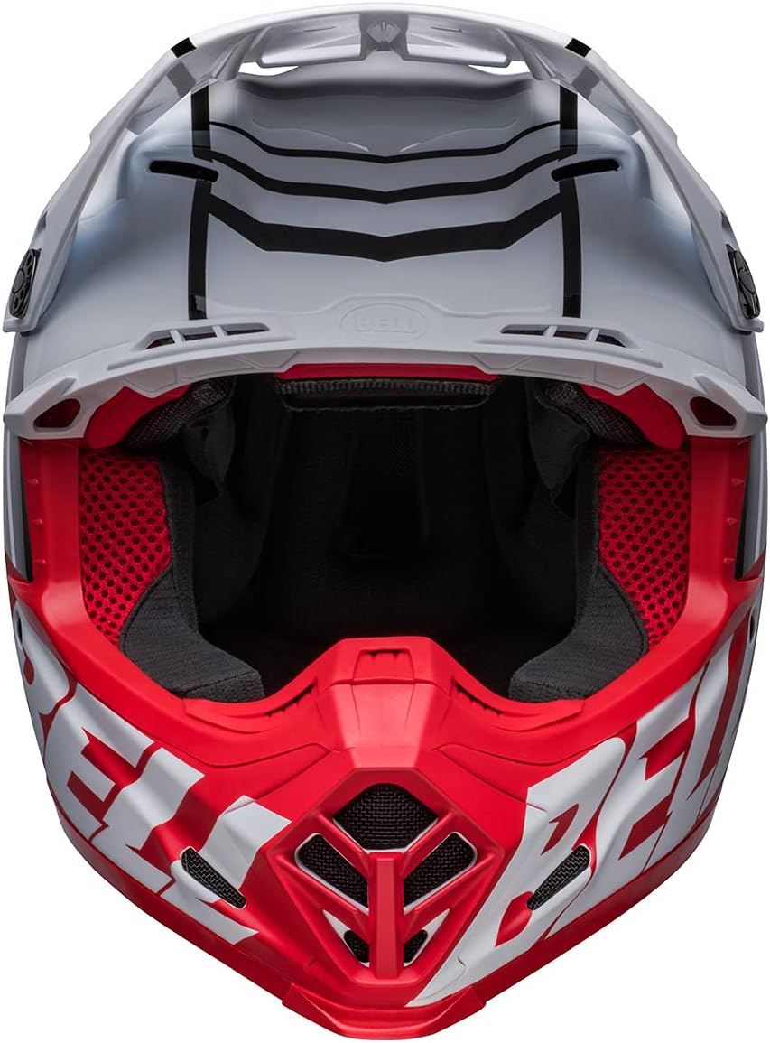 Bell Moto-9S Flex Helmets (Sprint Matte/Gloss Red/White)