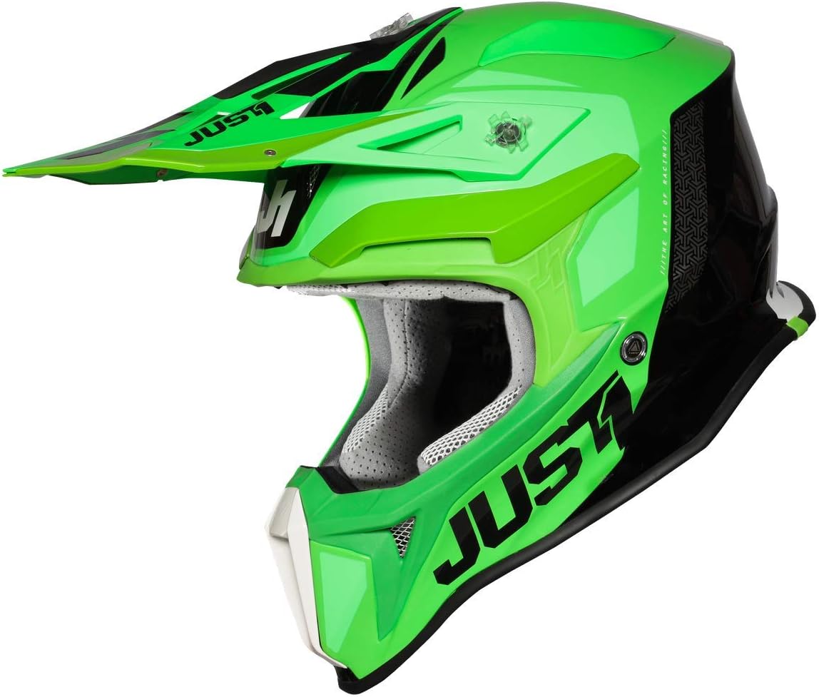 JUST 1 J18 Fiberglass Shell MX Off-Road Motocross Motorcycle Helmet