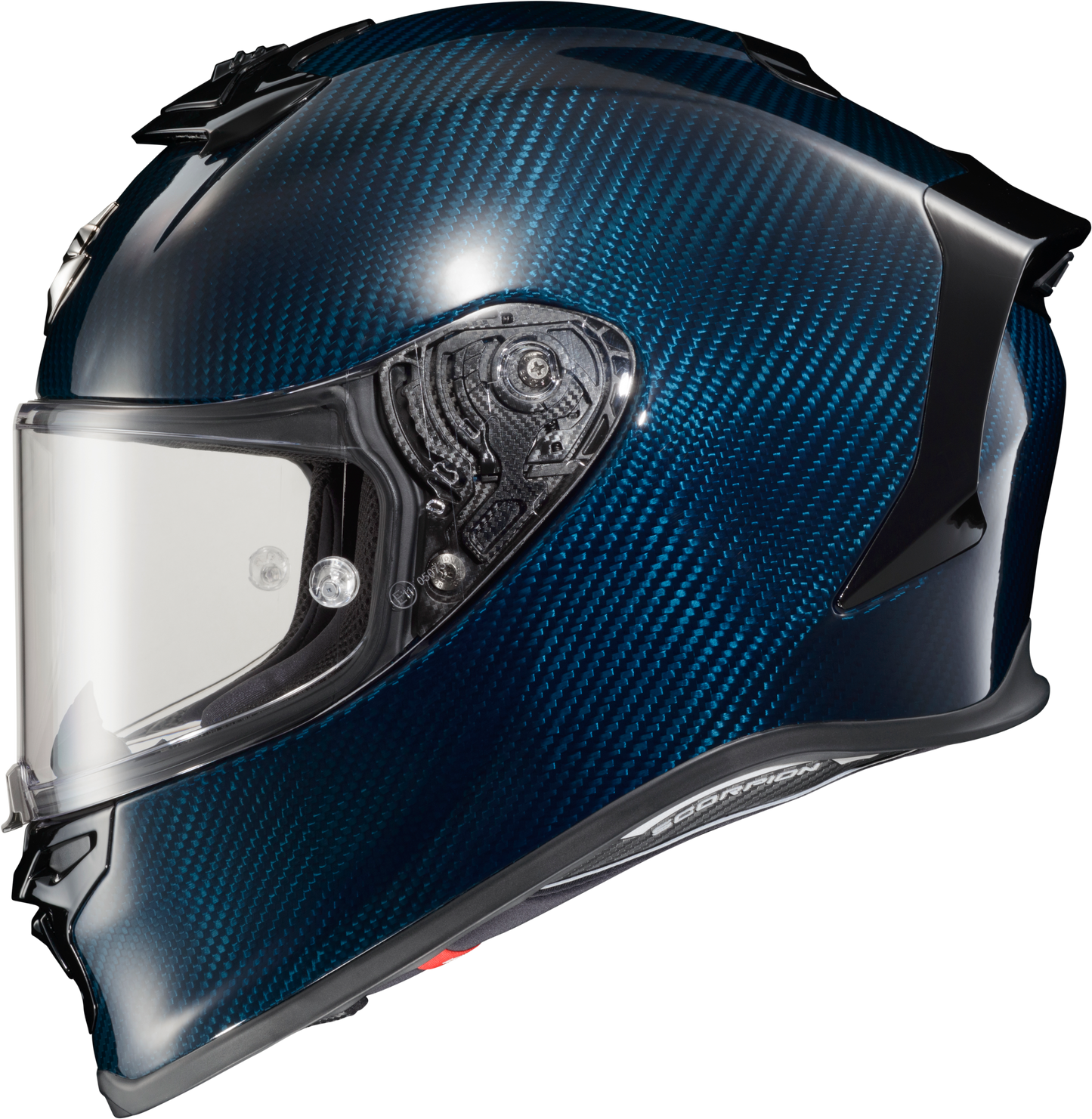 Scorpion EXO R1 Air Full Face Helmet Carbon Blue XS