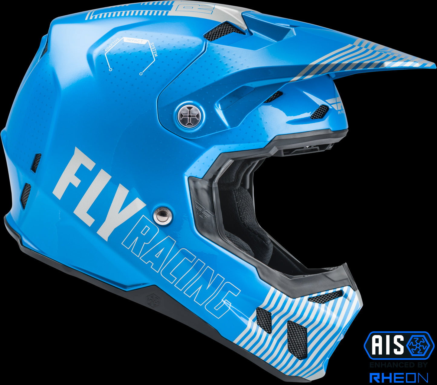 Fly Racing Formula CC Primary Helmet (Blue / Grey) - Large