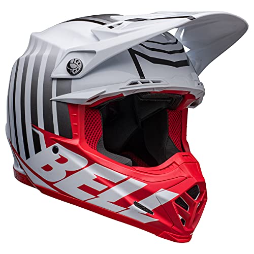 Bell Moto-9S Flex Helmets (Sprint Matte/Gloss Red/White)