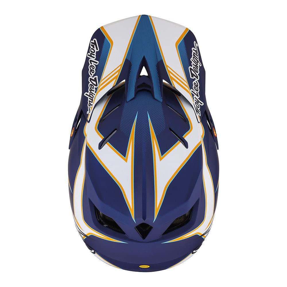 Troy Lee Designs D4 Composite Matrix Full Face Mountain Bike Helmet (Blue)