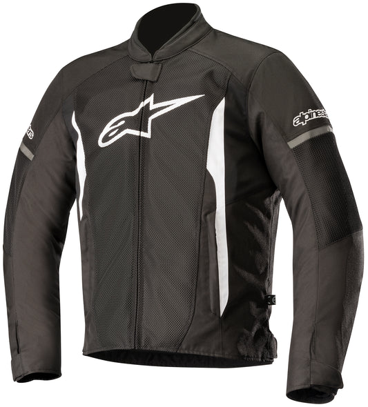 Alpinestars Men's T-Faster Air Motorcycle Jacket, Black/White, 2X-Large