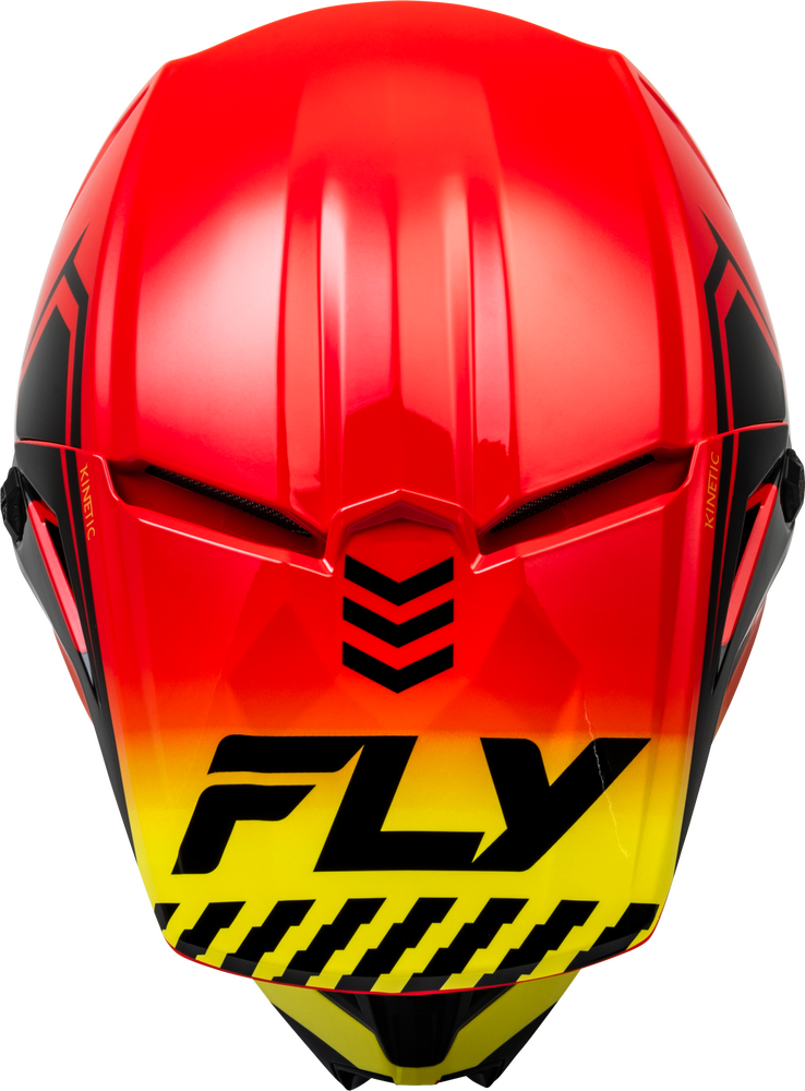 FLY Racing Adult Kinetic Menace Helmet (Red/Black/Yellow)