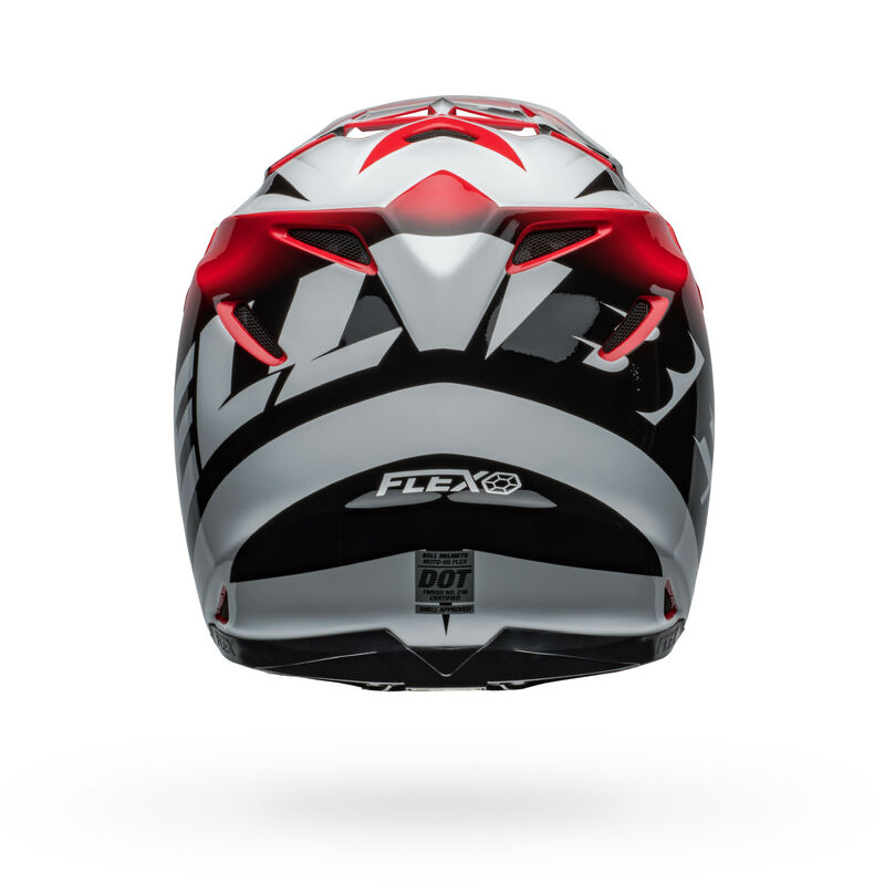 Bell Moto-9S Flex Helmets (Rail Gloss Red/White)