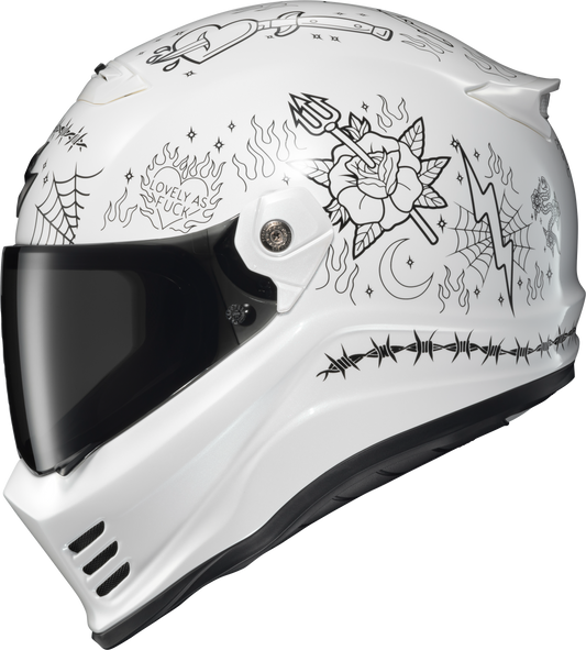 Covert Fx Full Face Helmet The Litas 2 White Lg