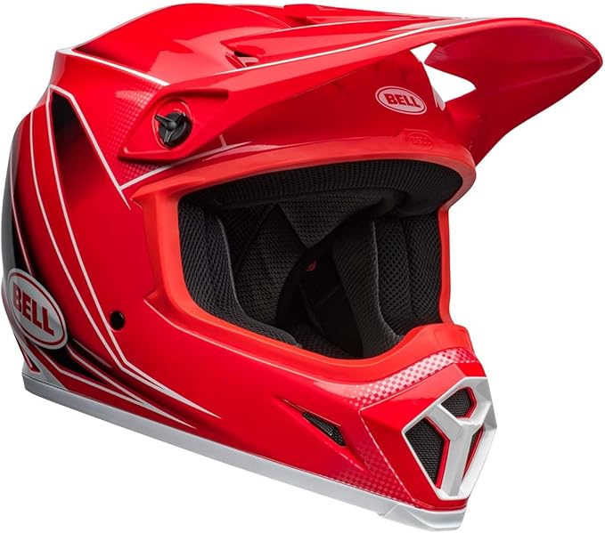 Bell MX-9 MIPS Dirt Helmet (Zone Gloss Red) - Medium