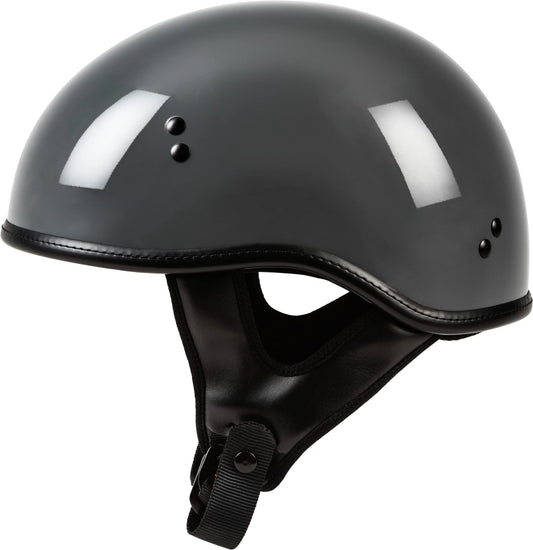 Highway 21 .357 Solid Half Helmet (Gray) - XL