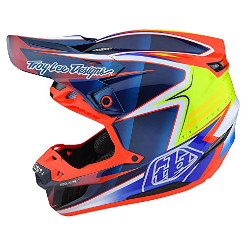 Troy Lee Designs SE5 Carbon Adult Motocross Dirt Bike Helmet W/MIPS  (Blue)