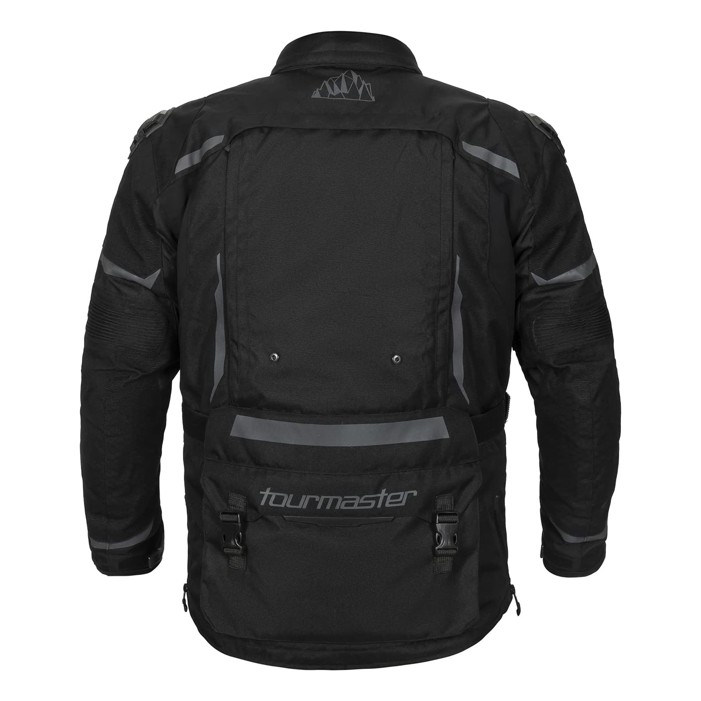 Tourmaster Trek Motorcycle Jacket w/ Armor (Black) - Medium