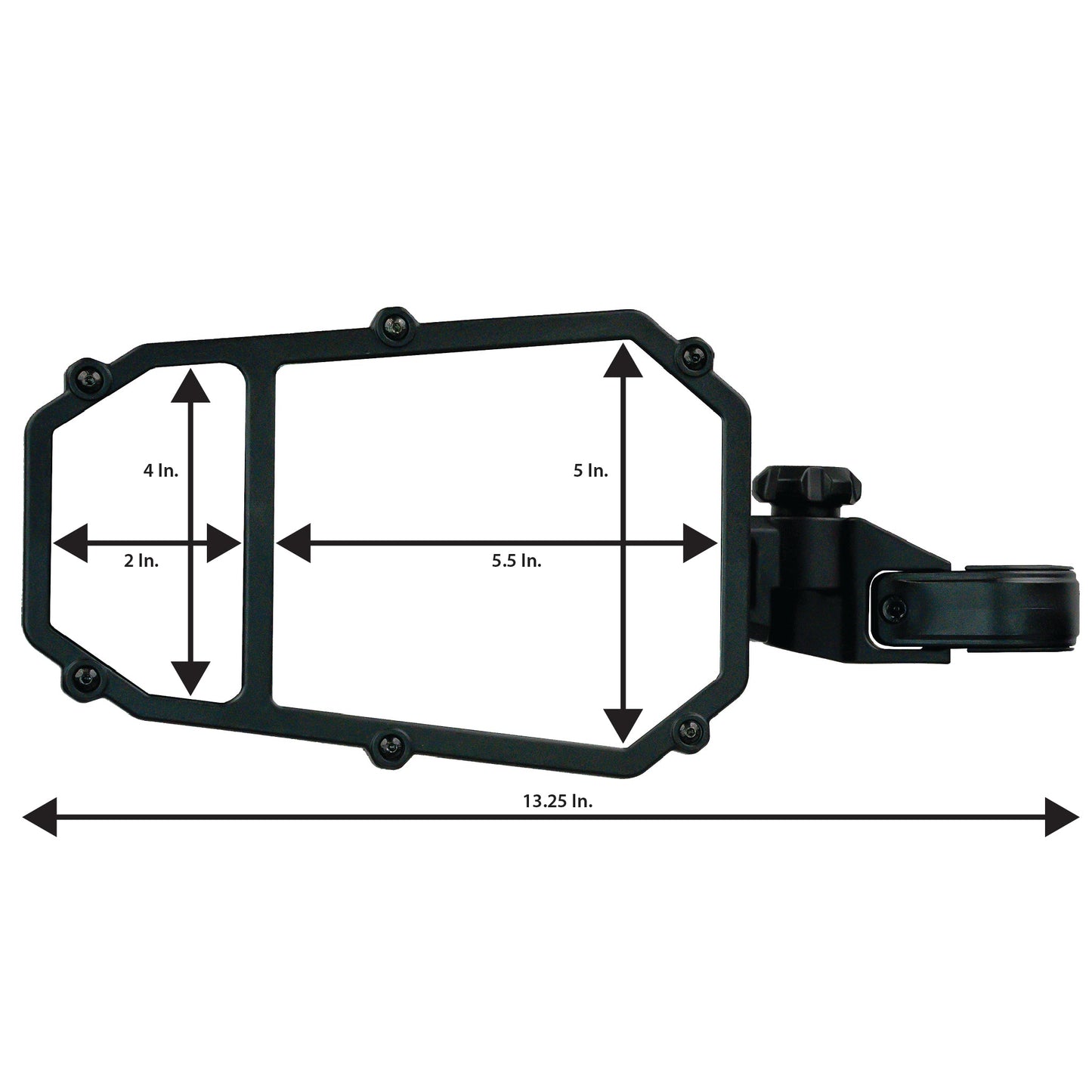 ATV TEK Elite Series UTV Side Mirror w/ Blindspot Technology & Dual Axis Breakaway