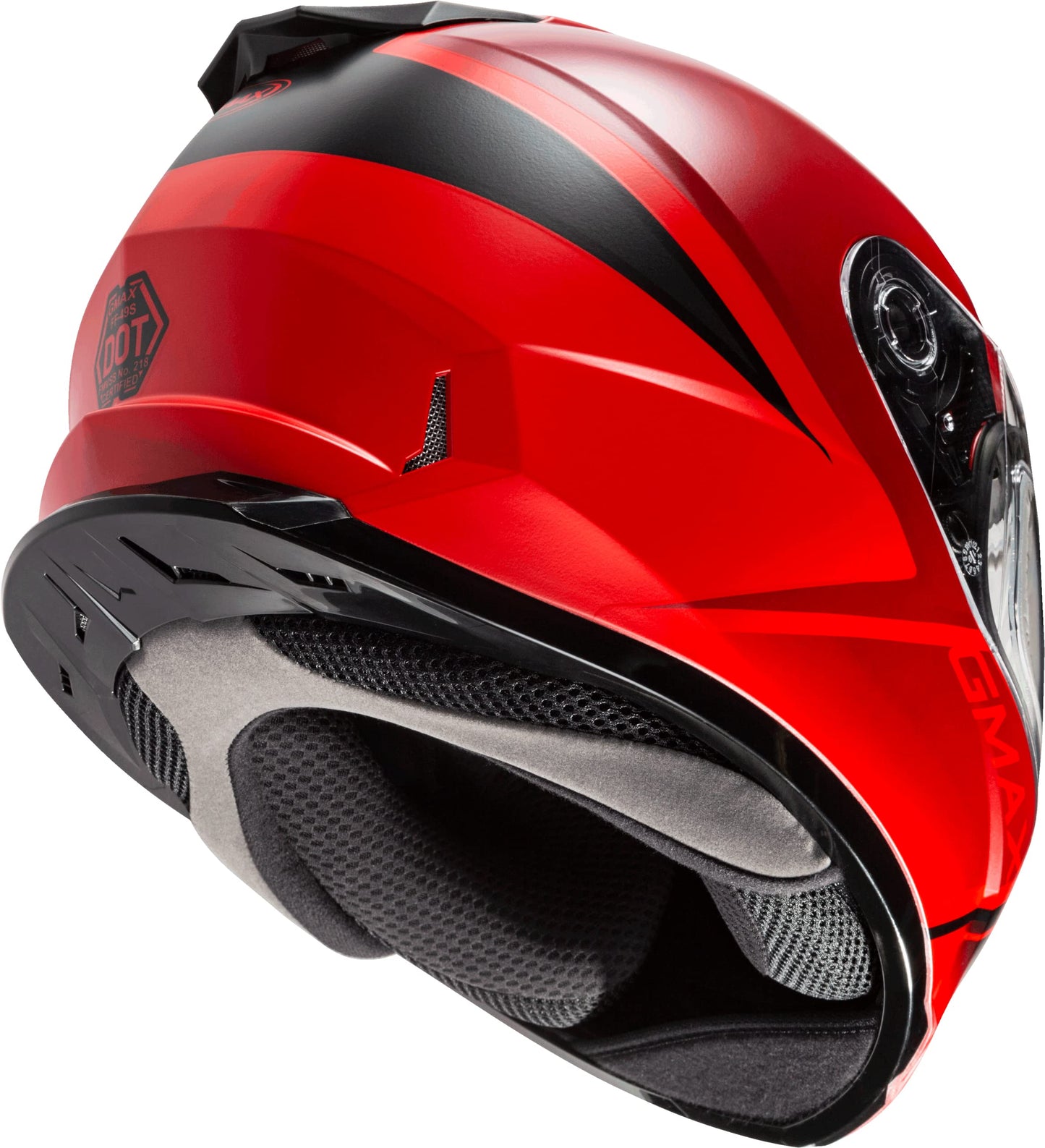 GMAX FF-49S Hail Snow Helmet (Matte Red/Black)