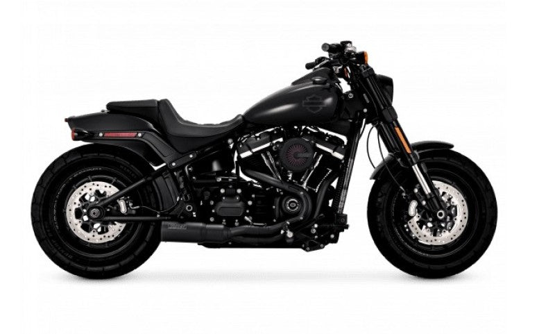 Vance & Hines HD Softail Fat Bob 18-22 HO 2-1 Black PCX Full System Exhaust - Part Number vah47331