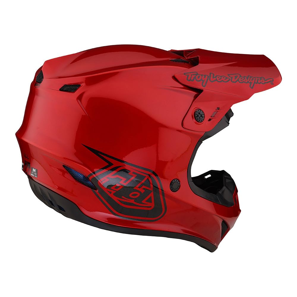 Troy Lee Designs GP Adult Motocross Dirt Bike Helmet (Mono Red) - XS