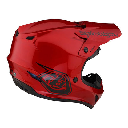 Troy Lee Designs GP Adult Motocross Dirt Bike Helmet (Mono Red) - XS