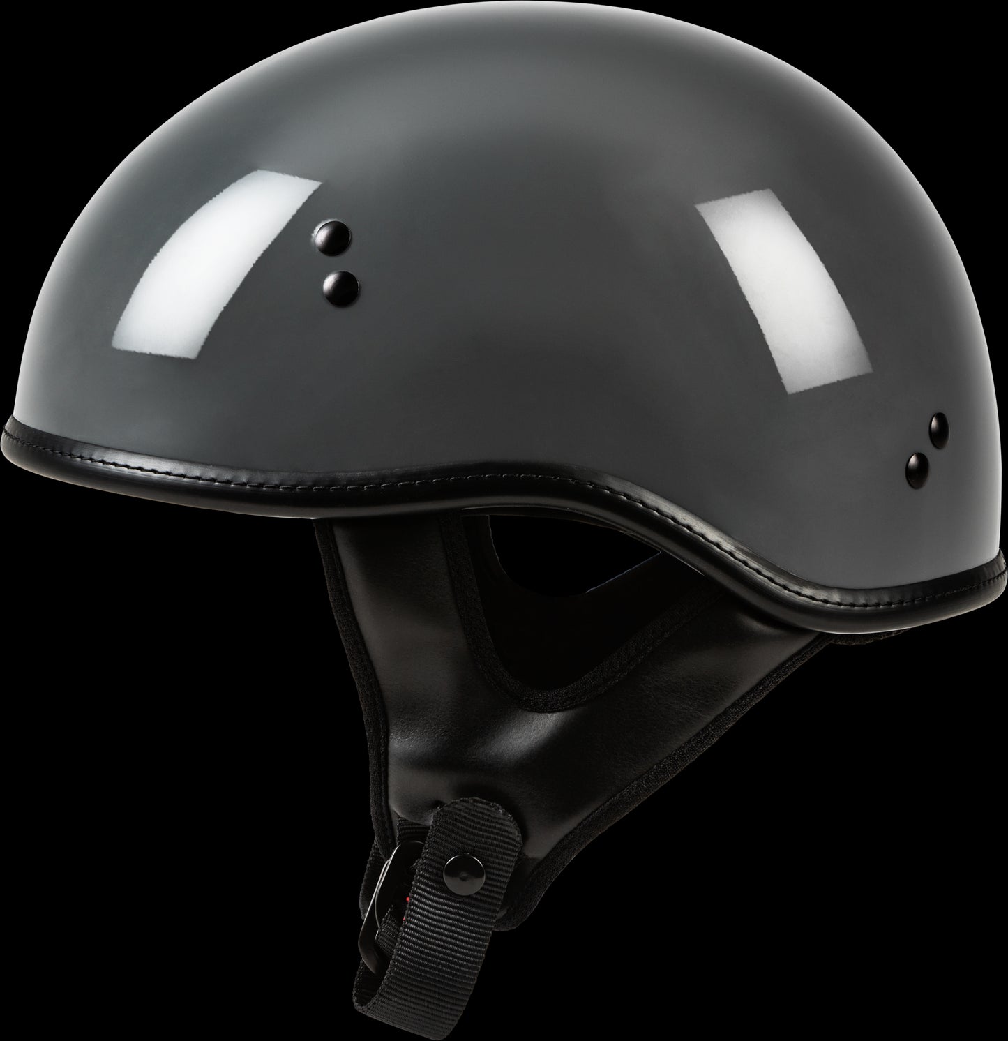 Highway 21 Motorcycle .357 Half Helmet (Grey) - Small