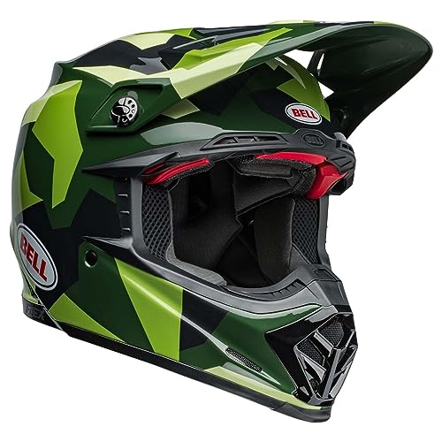 Bell Moto-9S Flex Helmets (Rover Gloss Olive Camo)