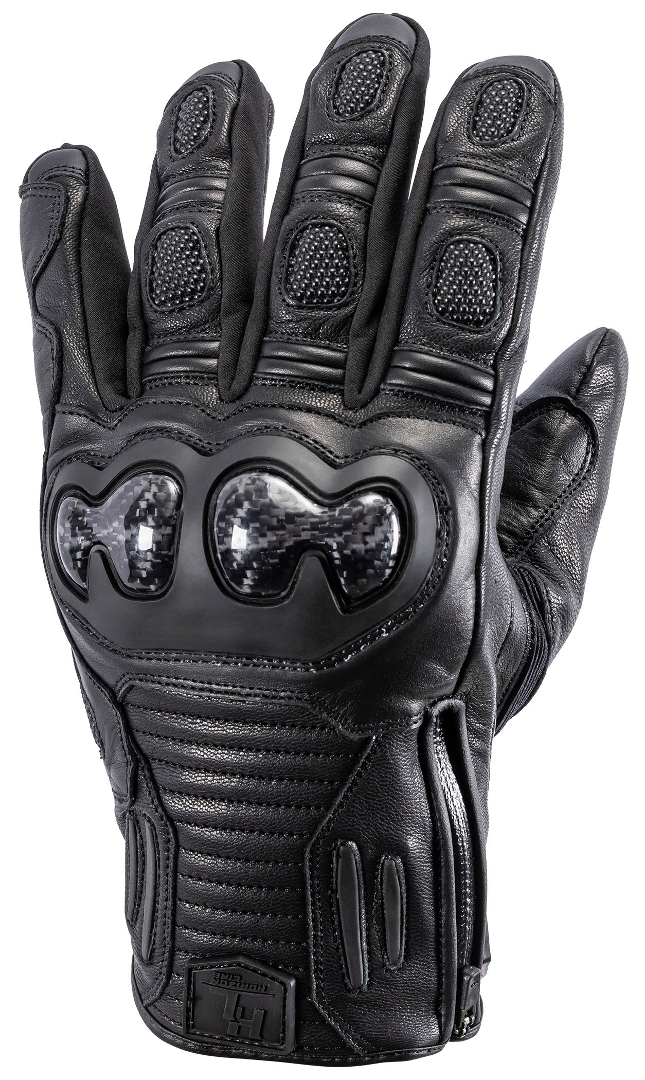 Tourmaster Trailbreak Leather Motorcycle Gloves (Black)