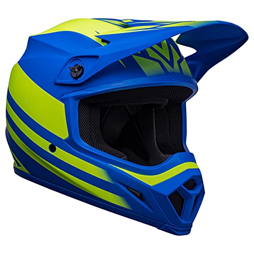 Bell MX-9 MIPS Dirt Helmet (Disrupt Matte Classic Blue/Hi-Viz - X-Large)